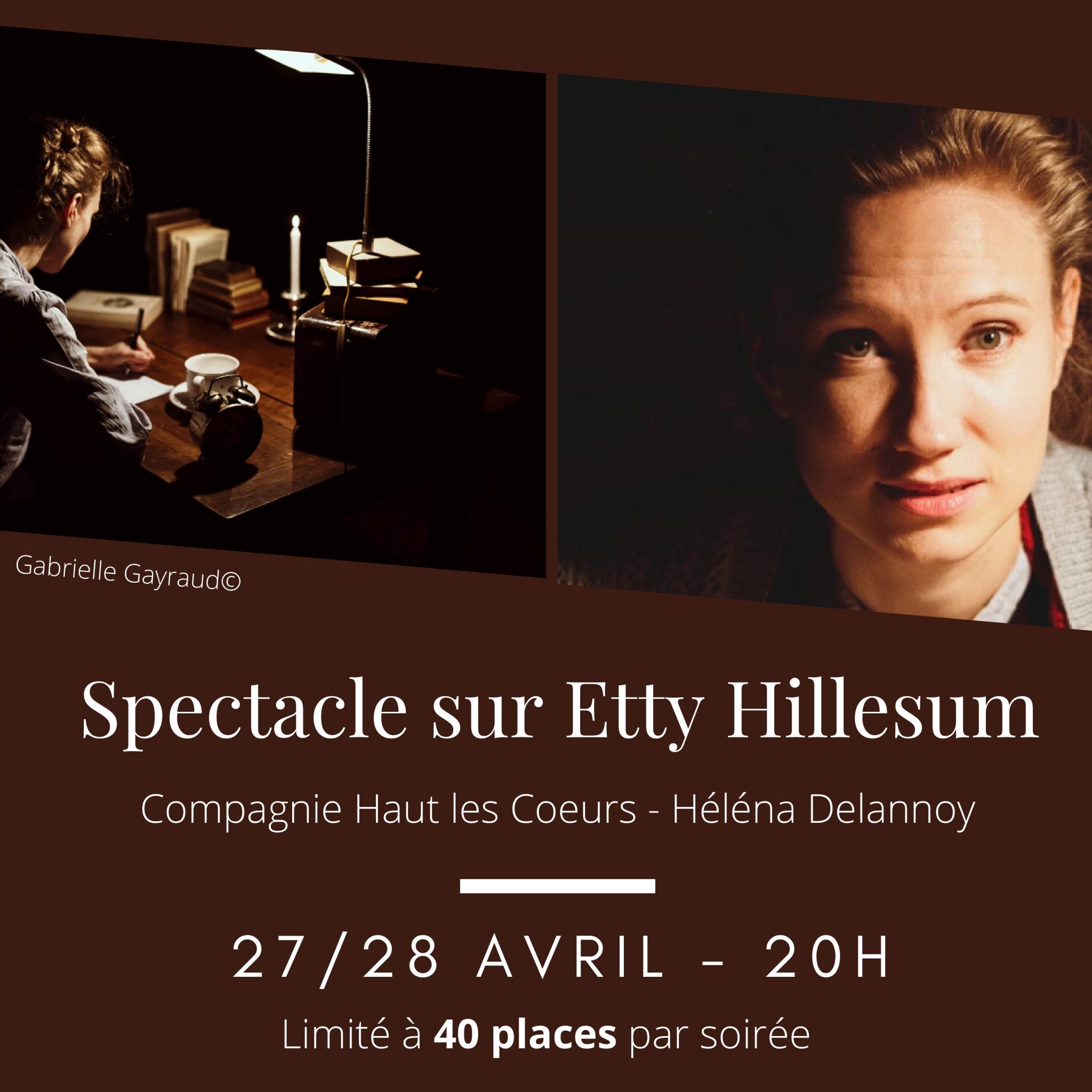 Spectacle sur la vie d’Etty Hillesum