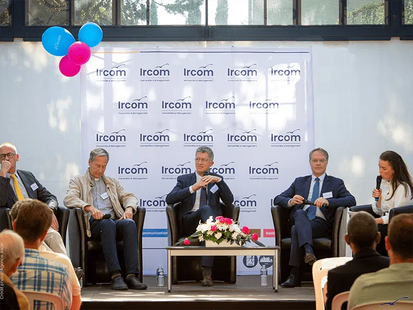 40 ans Ircom
Conférence : Du cœur à l'ouvrage
Bertrand Senez, Père Henry de Villefranche, Philippe Jost, François Asselin, Laure Buchmüller
Crédit photo : Agence Jace
